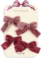 Konges Sløjd Glitter Bow Haarclips - Set van 4 stuks - Pink Mix