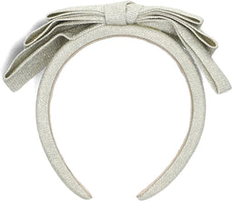 Konges Slojd Glitter Bow Hairbrace Haaraccessoires Meisjes - Zilver - Maat ONESIZE