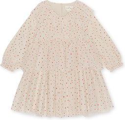 Konges Slöjd Glow jurk - Etoile pink sparkle - Tule - Maat 18 mnd
