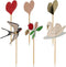 Konges Sløjd Happy Birthday kit - Borden, bekers, ballon, slinger, servetten, taarttopper, pompon - Swan