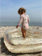 Konges slojd Hartjes zwembad met glitter - Opblaasbaar - 108 x 121 cm - Transparant cream