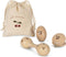 Konges Sløjd Houten Muziekset - Maracas, rammelaar ei en hand castagnette - Cherry