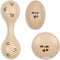 Konges Sløjd Houten Muziekset - Maracas, rammelaar ei en hand castagnette - Cherry