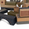 Konges Sløjd Houten speelblokken met print - Set van 34 stuks - Beige/Toffee