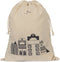 Konges Sløjd Houten speelblokken met print - Set van 34 stuks - Beige/Toffee