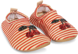 Konges Sløjd Jade Zwemschoenen/Turnpantoffel/Waterschoen - Antislip - Glitter Stripe - Maat 30/31