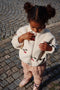 Konges Sløjd Jody Teddy Jacket/Jas met fleece - Cherry - Maat 3 jaar