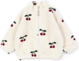 Konges Sløjd Jody Teddy Jacket/Jas met fleece - Cherry - Maat 9-10 jaar