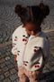 Konges Sløjd Jody Teddy Jacket/Jas met fleece - Cherry - Maat 9-10 jaar