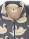 Konges Sløjd Jody Teddy Jacket/Jas met fleece - Swan - Maat 3 jaar