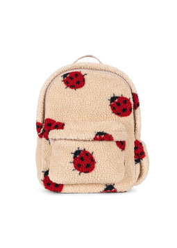 Konges Sløjd Jody Teddy Rugzak/Boekentas - 34x10x26cm - Ladybug Sand