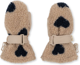 Konges Sløjd Jody Teddy wanten - Coeur eclipse - Want - Kinderwanten - Maat 5-8 jaar