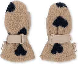 Konges Sløjd Jody Teddy wanten - Coeur eclipse - Want - Kinderwanten - Maat 12-18 maand