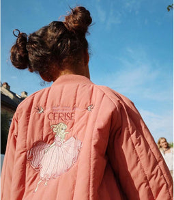 Konges Sløjd Juno Frill Thermojas/Bomber Jas - Canyon Rose - Maat 4 jaar