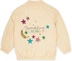 Konges Sløjd Juno Thermojas/Bomber Jas met sequins - Frappé - Maat 7-8 jaar