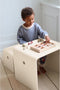 Konges slojd Kindertafel en bank - Beige grey - Berkenhout
