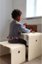 Konges slojd Kindertafel en bank - Beige grey - Berkenhout