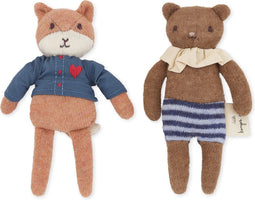 Konges Slöjd Knuffel Foxie Friends - Set van 2