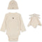 Konges Sløjd Kraampakket 0-3 mnd - Muts, body, knuffeldoek - Cherry