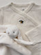Konges Sløjd Kraampakket 0-3 mnd - Muts, body, knuffeldoek - Off White (Lemon)