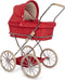 Konges Sløjd - Limited edition - Poppenwagen Corduroy - Rood - 90x41x71cm