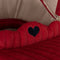 Konges Sløjd - Limited edition - Poppenwagen Corduroy - Rood - 90x41x71cm