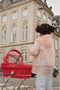 Konges Sløjd - Limited edition - Poppenwagen Corduroy - Rood - 90x41x71cm