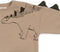 Konges Sløjd Lou Sweatshirt/Trui Animal Spike Dino - Oxford Tan - Maat 7-8 jaar