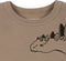 Konges Sløjd Lou Sweatshirt/Trui Animal Spike Dino - Oxford Tan - Maat 12 maanden