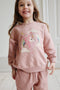 Konges Sløjd Lou Sweatshirt/Trui - Mahogany Rose - Maat 12 maanden