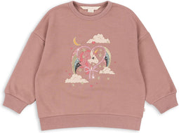 Konges Sløjd Lou Sweatshirt/Trui - Mahogany Rose - Maat 18 maanden