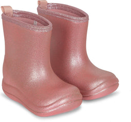 Konges Sløjd Luc lichtgewicht thermo laarzen/regenlaarzen - Glitter Rose - Maat 30-31