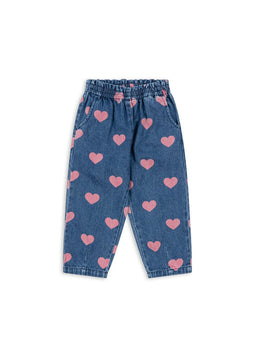 Konges Sløjd Magot Denim Broek - Bon Coeur Pink 18M