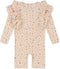 Konges slojd Manuca frill onesie playsuit / Zwempak - Multi hearts - Maat 9 maand