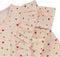 Konges slojd Manuca frill onesie playsuit / Zwempak - Multi hearts - Maat 9 maand