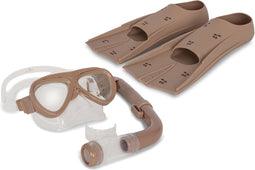 Konges slojd Mello snorkel set kind - Cherry - Duikrbil / Zwemvinnen / Snorkel - Maat 33/34
