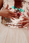 Konges Sløjd Minnu jurk - Gold Blush - Maat 5-6 jaar