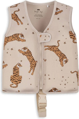 Konges Sløjd Neopreen Float Vest/Zwemvest/Drijfvest - Tiger - Maat 2-3 jaar