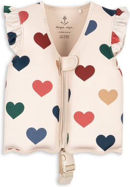 Konges Slojd Neoprene Zwemvest Con Coeur Coloré