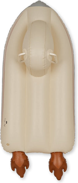 Konges Sløjd Opblaasbare sneeuwscooter 115x59x20cm - Cream Off White