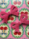 Konges Sløjd Pearly Bow Haarclips - Set van 2 stuks - Bubbelgum