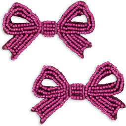 Konges Sløjd Pearly Bow Haarclips - Set van 2 stuks - Sangria