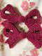 Konges Sløjd Pearly Bow Haarclips - Set van 2 stuks - Sangria