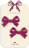 Konges Sløjd Pearly Bow Haarclips - Set van 2 stuks - Sangria