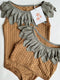 Konges slojd Pineapple badpak kind - Bone brown - Maat 110