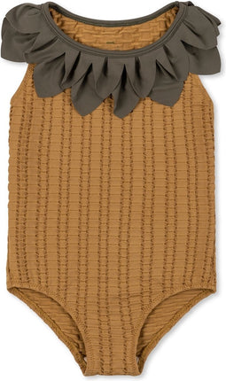 Konges slojd Pineapple badpak kind - Bone brown - Maat 80