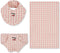 Konges Sløjd Poppen Speelgoed - Slabbetje/Luier/Doek - Katoen - Nursery Set - Powder Pink Check