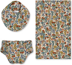 Konges Sløjd Poppen Speelgoed - Slabbetje/Luier/Doek - Katoen - Nursery Set - Bibi Fleur