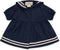 Konges Sløjd Poppenkleding set matrozenjurk - Blues - 35 cm - Kleding set - Organisch katoen