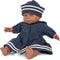 Konges Sløjd Poppenkleding set matrozenjurk - Blues - 35 cm - Kleding set - Organisch katoen